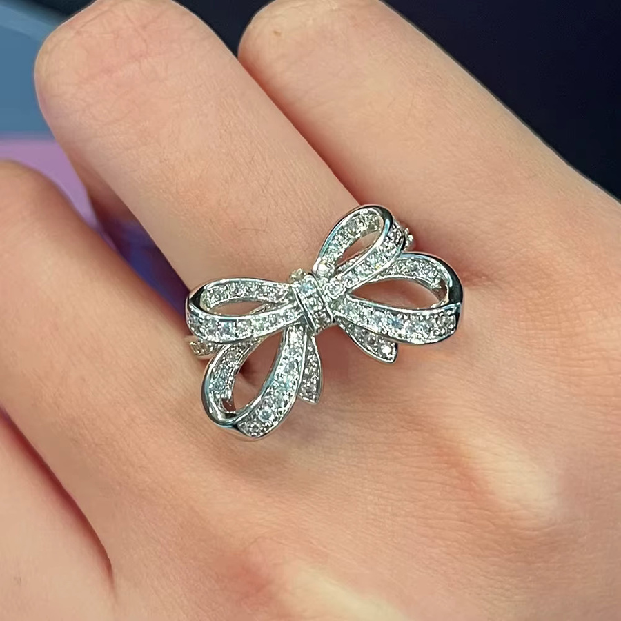 Huitan Bling Ringe, Silber, Damen - Bild 3