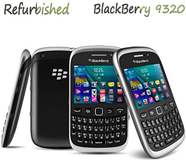 Blackberry Curve 9320 Refurbished Mobiltelefon Schwarz mit 512 MB RAM und 512 GB ROM 3G-Netzwerk 1 SIM - Bild 1