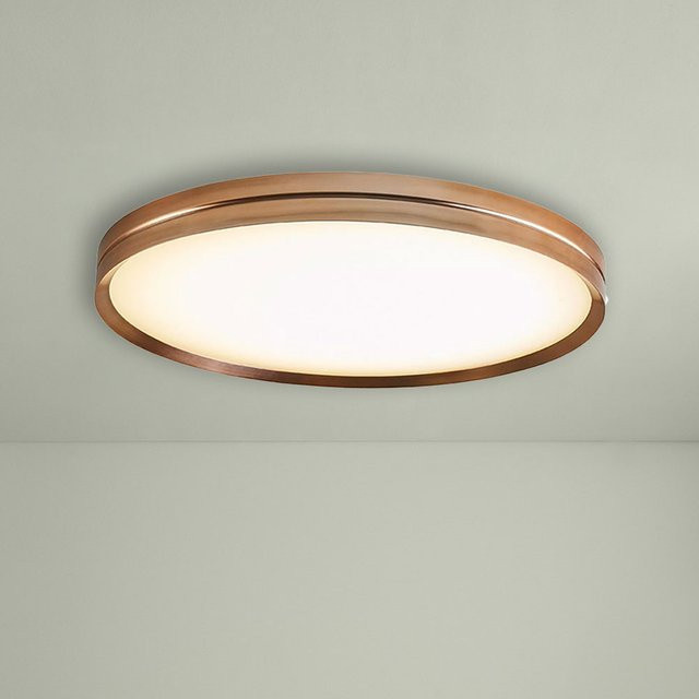 B.Lux Lite Hole C/W 90 LED-Deckenleuchte in Kupfer mit warmweißem Licht (3000K) - Bild 1