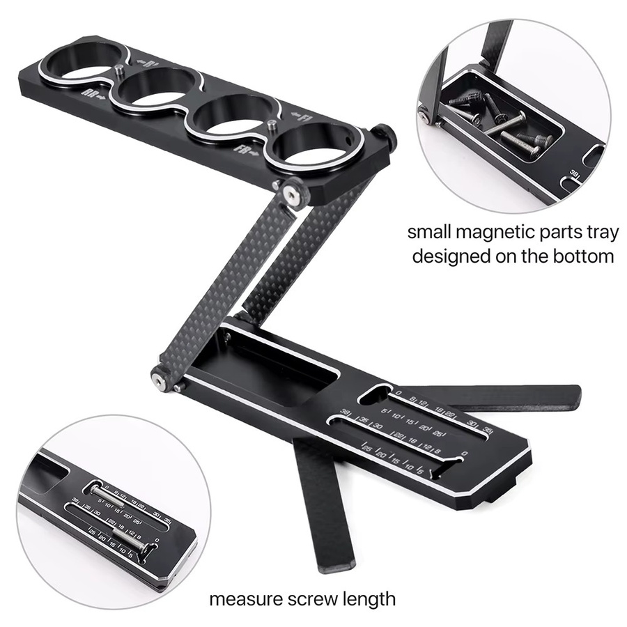 9IMOD RC Tool Artikulation Shock Stand, faltbar, abnehmbar, Aluminium - Bild 4