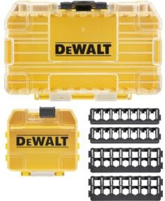 DEWALT TOUGHCASE Kleiner Koffer Gelb inkl. Schüttbox und Halterungen für 25mm und 57mm Schrauberbits DT70801-QZ - Bild 2