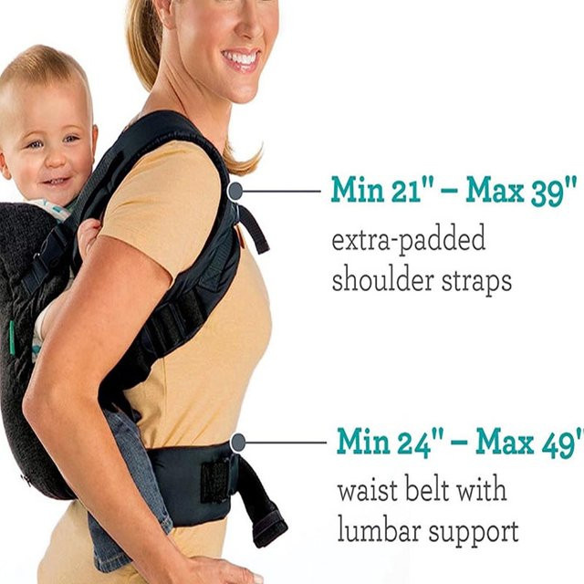 Multifunktionale 4-in-1 Babytrage als elastischer Baby Sling Wrap und Känguru für Säuglinge - Bild 1