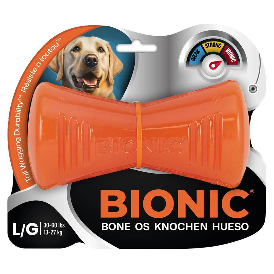 Bionic Hundespielzeug Knochen, Orange, 15 cm - Bild 2
