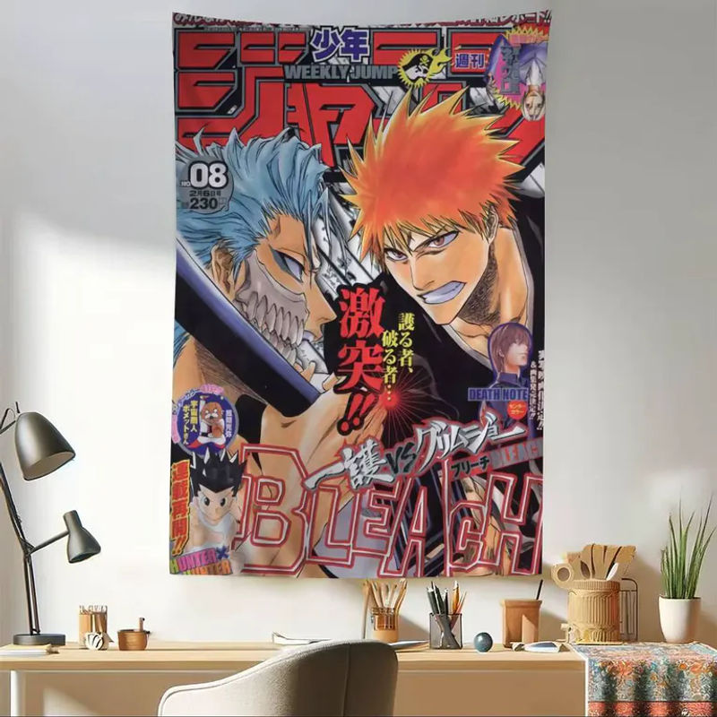 Japanische B-Bleach Hippie Wandteppiche im Bohemian Stil, mehrfarbig, Rechteckig, B/H: 50 x 70 cm - Bild 3