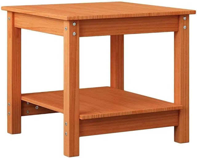 vidaXL Couchtisch aus Massivholz Kiefer in Wachsbraun, B/T/H: 50 x 50 x 45 cm - Bild 1
