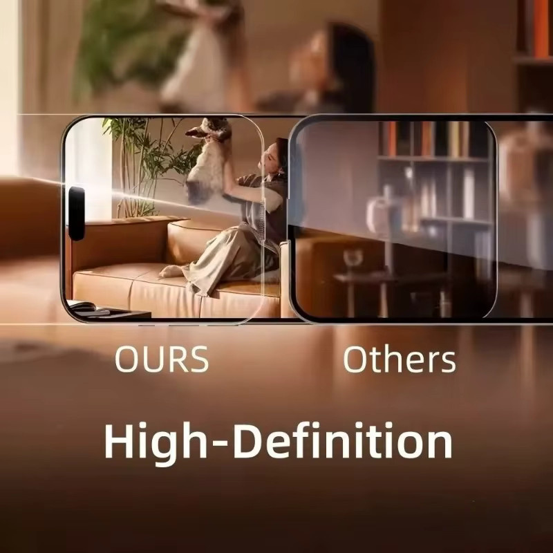 4-in-1 HD Displayschutzfolien mit 2 Kameraobjektivschutz für iPhone 11 bis 17 Pro Max und Plus Modelle, transparent, Luftglas-Technologie - Bild 3