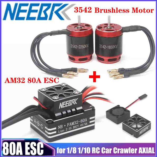 NEEBRC AM32 80A Metall ESC 3542 1850KV 2250KV Bürstenlosen Motor Combo, Set / Bundle - Bild 1