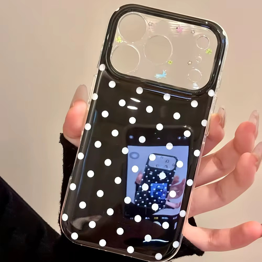Stoßfeste Handyhülle mit minimalistischem Polka-Dot-Muster für iPhone 11 bis iPhone 17 Pro Max in kreativem Design - Bild 4