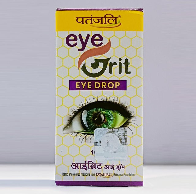 Patanjali Eyegrit Augentropfen, 10 ml, Unisex - Bild 1