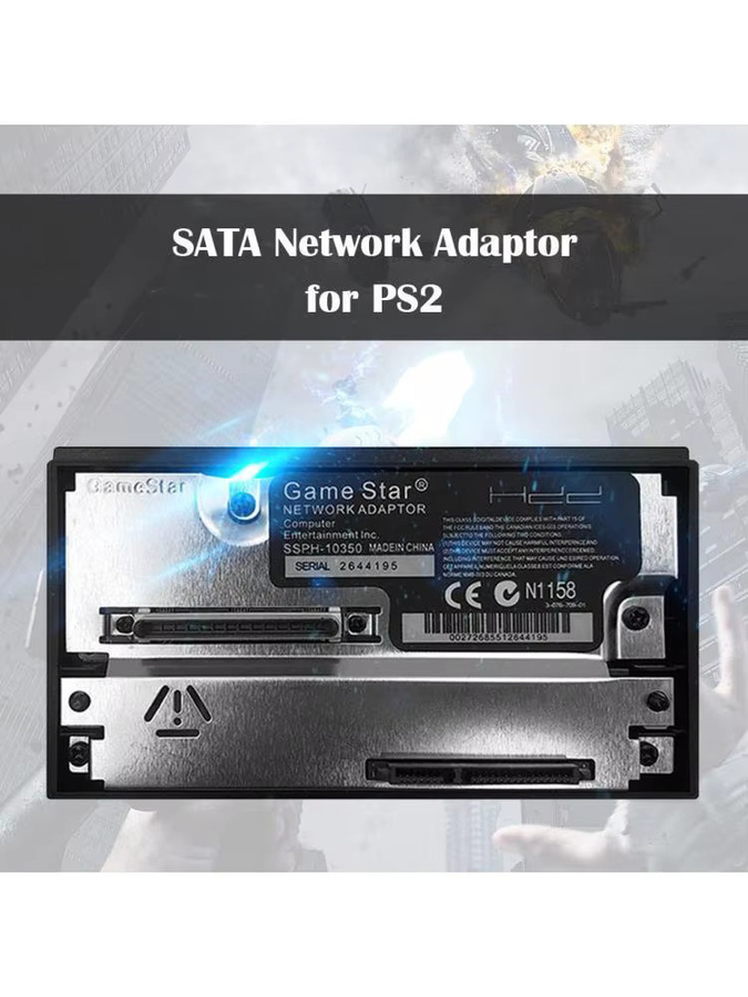 VODOOL Universal-Netzwerkkartenadapter für PS2 mit SATA-Schnittstelle für 2,5 und 3,5 Zoll HDD in Schwarz - Bild 5