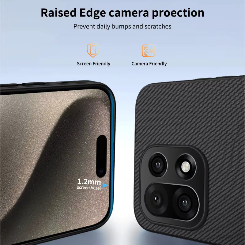 Business Carbonfaser Soft TPU MagSafe Schutzhülle für OnePlus 15 15R 13 13R 12 12R 11 11R Nord 3 5 CE5 CE4 Lite in Schwarz und Blau - Bild 3