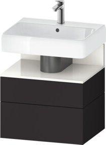 Duravit Waschtischunterschrank Qatego in Grau, B/T/H: 59 x 47 x 59 cm - Bild 1