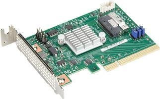 Supermicro NVMe Retimer Speicher-Controller PCIe 4.0 x8 Low-Profile für A+ Server 2124 und Ultra SuperServer SYS-220 sowie SYS-620 - Bild 1