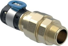 Geberit Übergangsverschraubung FlowFit d= 40mm, R 1 1/4, G 1 1/2 in Silber und Transparent - Bild 1