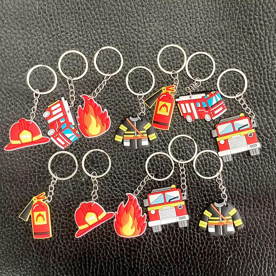 AADECORZZ Feuerwehrmann Sam Partyzubehör Set mit Schlüsselanhängern und Armbändern in Mehrfarbig für Kindergeburtstage - Bild 3