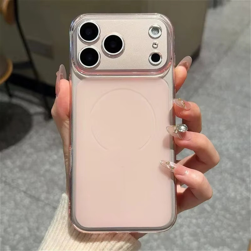 FUCHU Silikon-Handyhülle mit matter Oberfläche und Linsenschutz für iPhone 11 bis iPhone 17 Air, transparent/weiß - Bild 2