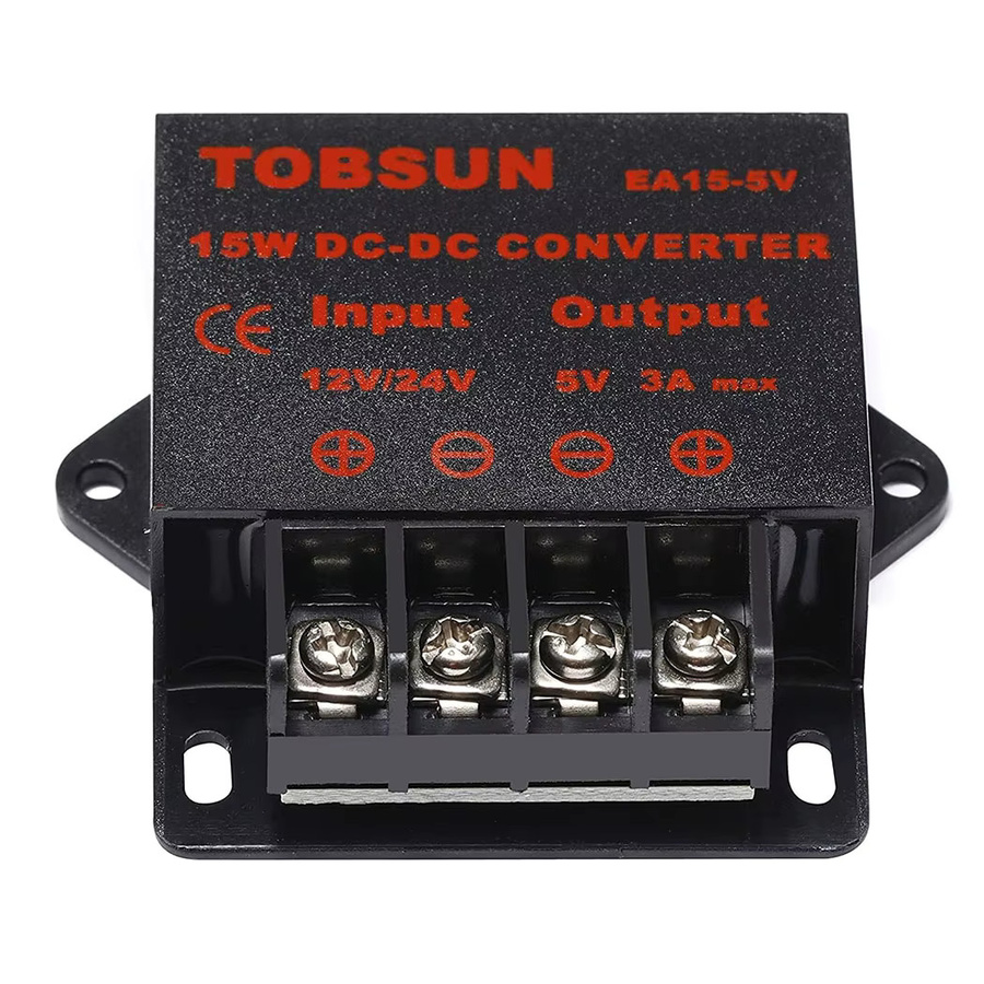 DC Abwärtswandler Spannungsregler Buck Converter Netzteiltransformator 12V/24V auf 5V in Schwarz - Bild 7