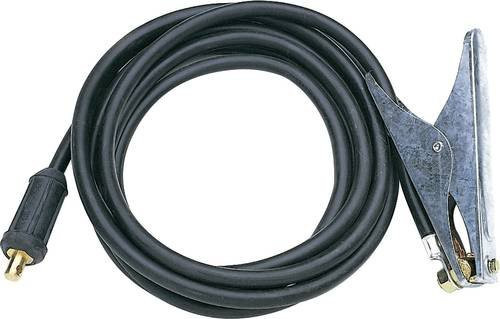 Lorch Werkstückleitung mit Massezange und Stecker, Schwarz, Länge: 4 m, Durchmesser: 35 mm, Stecker: 13 mm - Bild 1