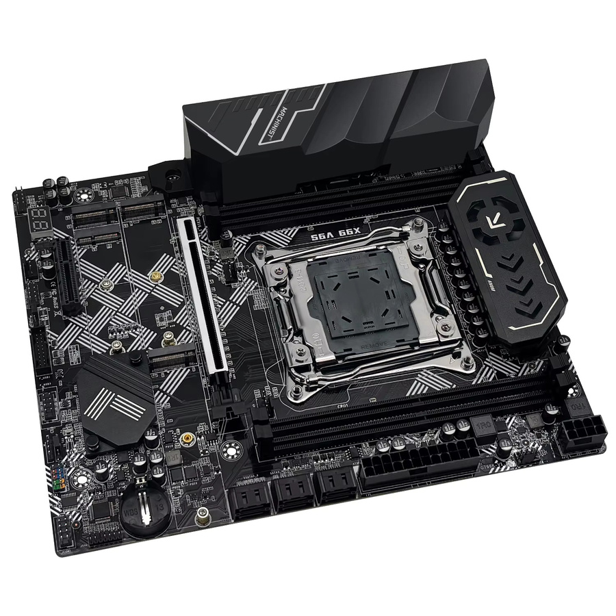MACHINIST V9S X99 Motherboard Kit mit Intel Xeon E5 2650 V4 CPU, 32 GB DDR4 2133 MHz ECC RAM, 3x NVMe M.2, M-ATX, Schwarz - Bild 4