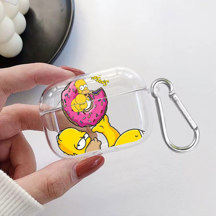 The Simpsons Kopfhörer-Schutzhülle für AirPods Pro, transparent - Bild 2