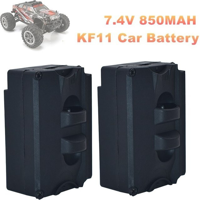 2 Stück TERFPV Li-Ion Akku 7,4 V 850 mAh für KF11 RC Auto in Schwarz - Bild 1