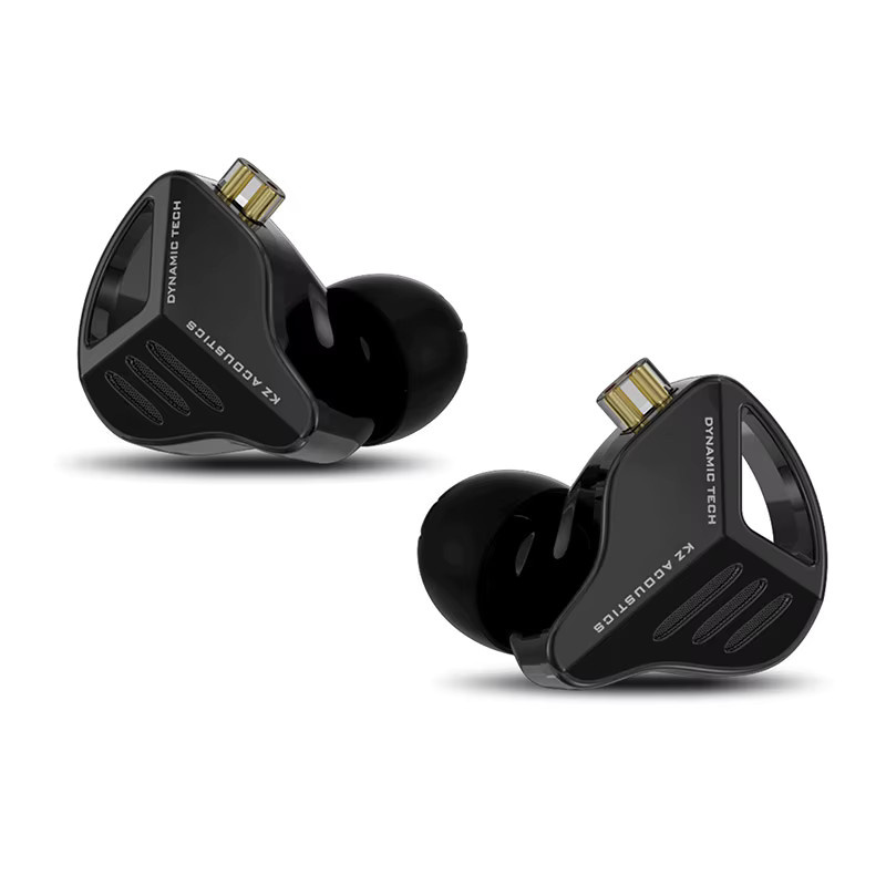 KZ ZVX PRO In-Ear-Kopfhörer Dynamische HiFi-Bass-Ohrhörer Metall-Monitor-Kopfhörer mit Geräuschunterdrückung in Schwarz - Bild 2