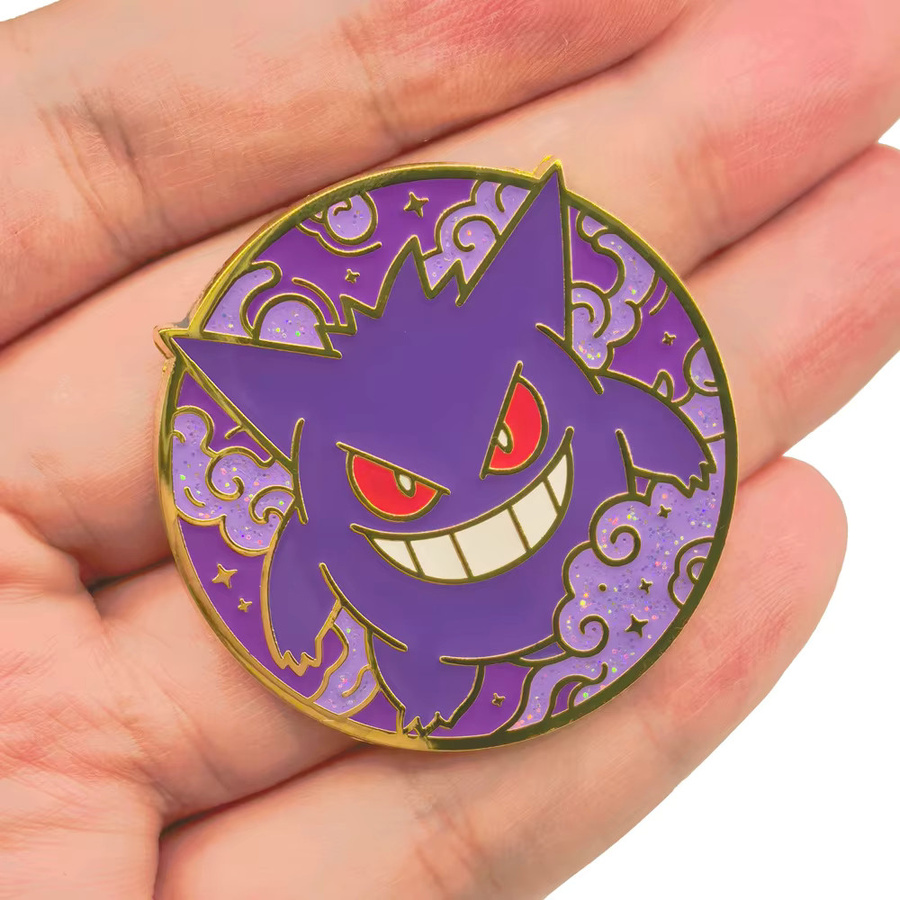 Pokémon Gengar Anstecknadeln, Metall, Lila - Bild 3