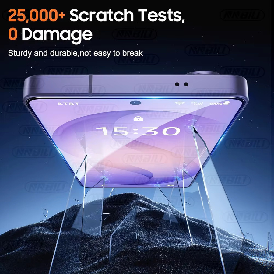 NNBILI 3er-Pack Ultra HD Gehärtete Glas-Displayschutzfolien für Samsung Galaxy S26 S25 S24 S23 S22 S21 Ultra und S24 S23 FE, Transparent - Bild 2