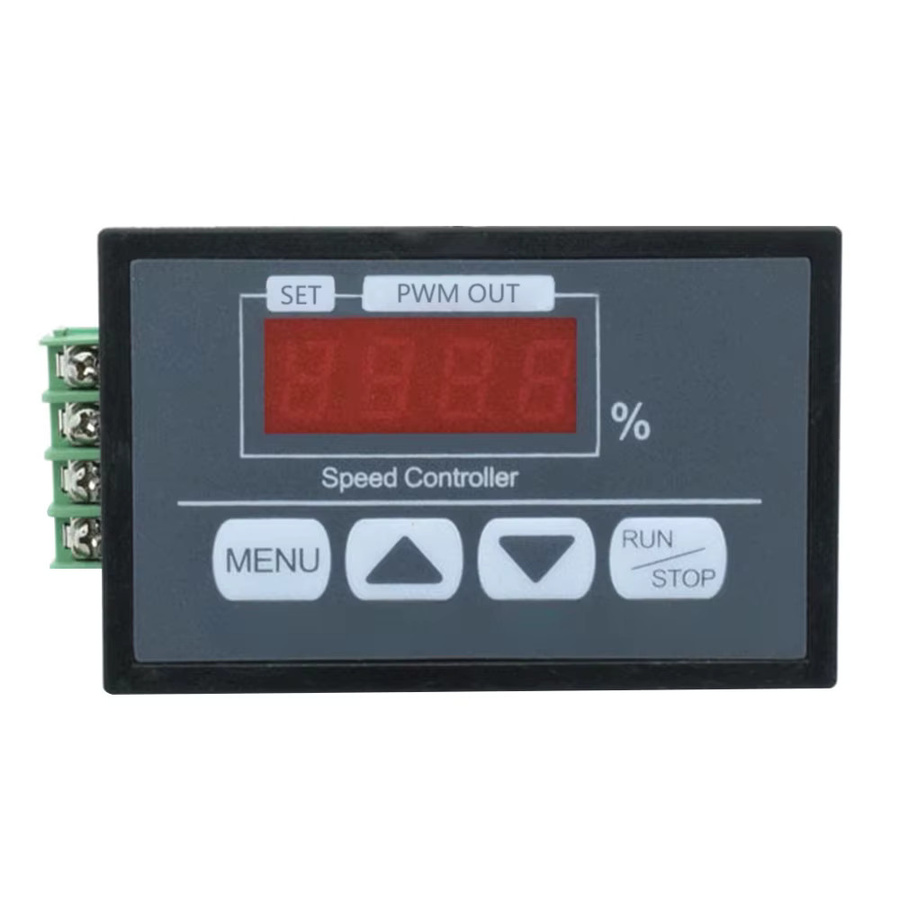 Gaqqee DC Motor Drehzahlregler DC6-60V 30A PWM mit Soft Start/Stop, digitalem Prozentsatz-Display und Tachometer, Schwarz - Bild 3