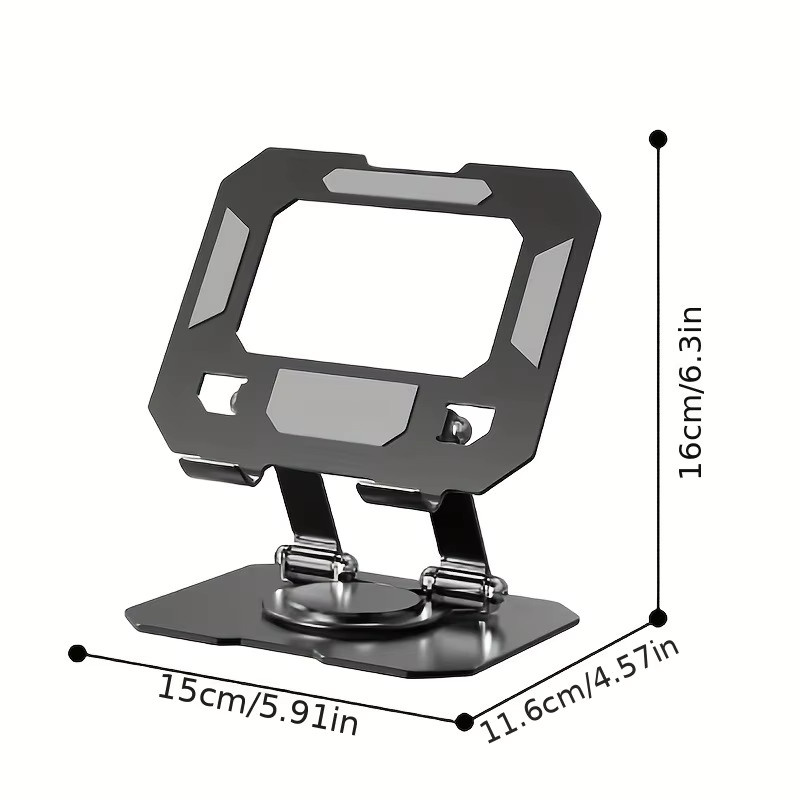 Maerknon Einstellbarer Desktop Notebook und Tablet Halter aus Metall mit Wärmeableitung in Schwarz oder Silber - Bild 5