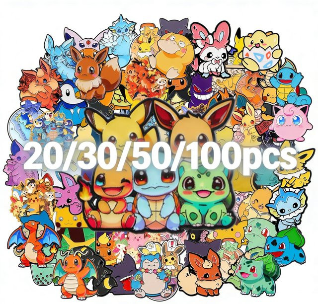 Bandai Pokémon Emaille-Pins, Broschen Abzeichen, Bunt / Mehrfarbig, Set / Bundle - Bild 1