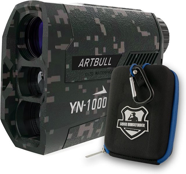 Artbull Outdoor Laser Golf Entfernungsmesser mit Teleskop und Flag-Lock in Schwarz - Bild 1