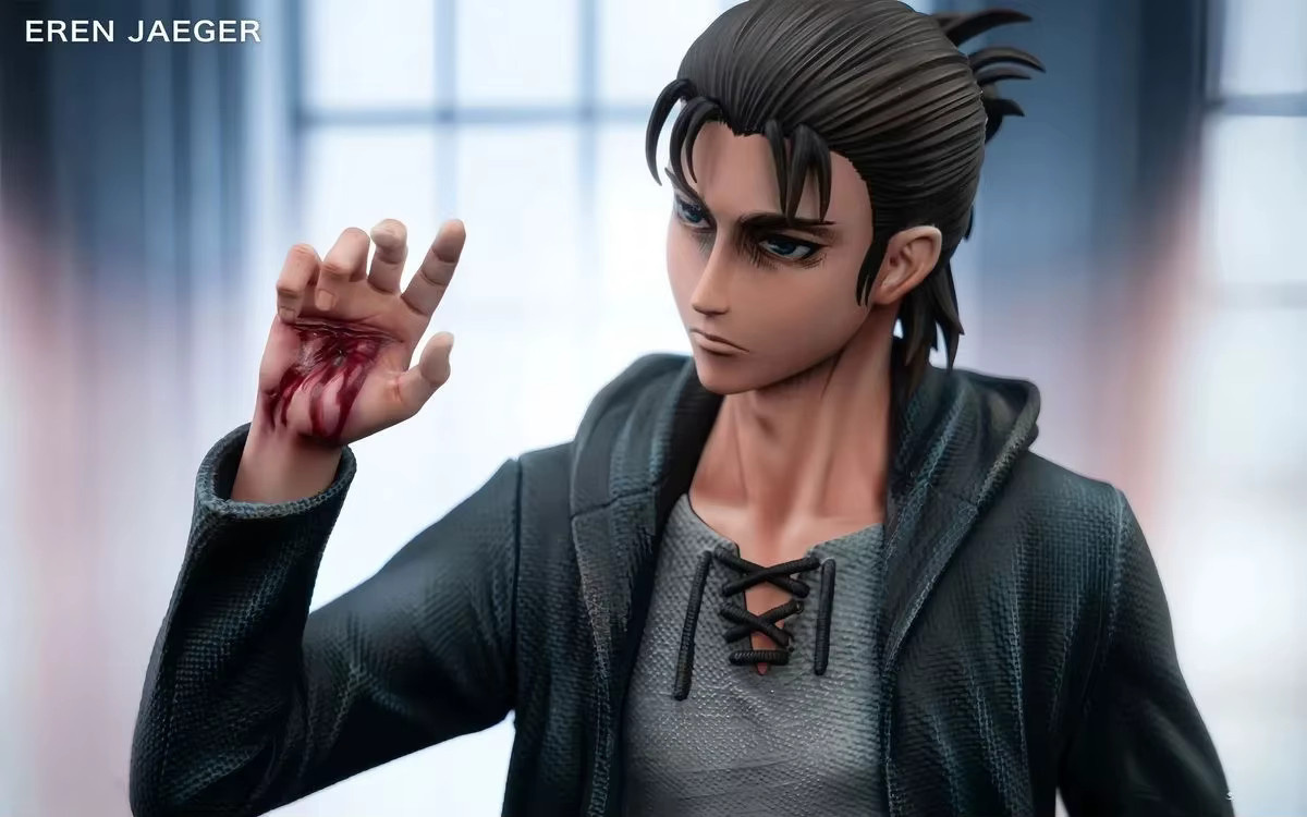 Bandai Attack On Titan Eren Jaeger Figur, PVC-Statue, 31cm - Bild 3
