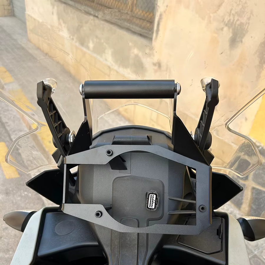 S2R Motorrad Handyhalterung für KTM Adventure ADV in Schwarz zur Smartphone und GPS Navigation Unterstützung - Bild 3