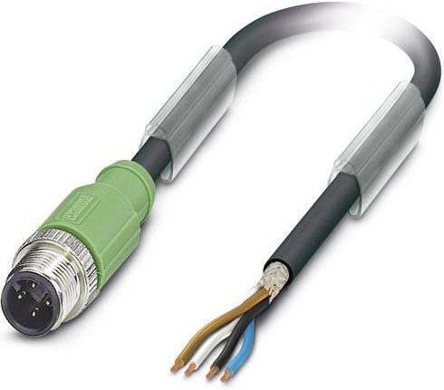 Phoenix Contact Sensor-Aktor-Steckverbinder M12 Stecker gerade, 4-polig, schwarz-grau, 1,50 m Länge - Bild 1