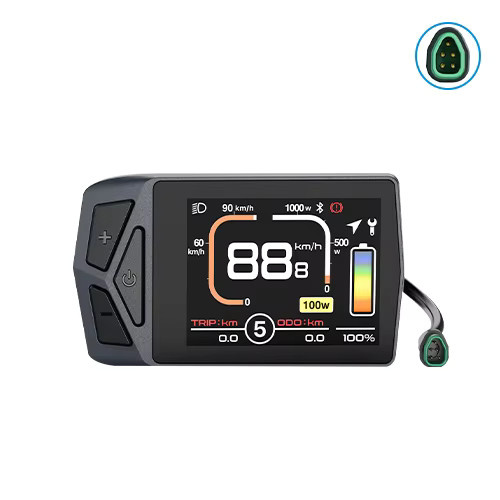 BAFANG Elektrisches Fahrrad Display EKD01 mit Bluetooth Navigation und 9 PAS Stufen für Bafang Motoren, Schwarz, 5PIN KÖNNEN Protokoll - Bild 6