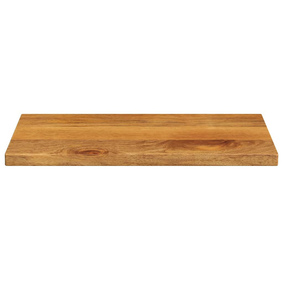 Rechteckige Tischplatte aus massivem Mangoholz in Braun, B/T/H: 60 x 40 x 2,5 cm - Bild 2