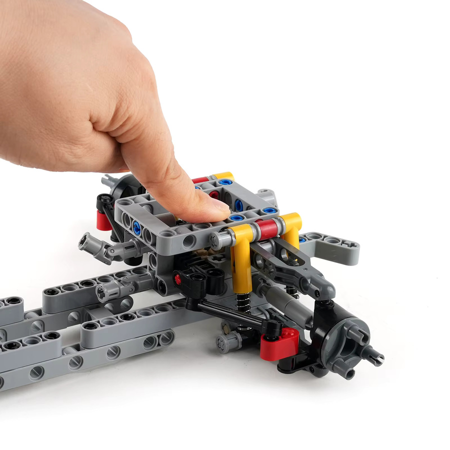 wishiot MOC 4WD Baustein-Chassis, Tech-Auto, Fahrzeuge - Bild 4