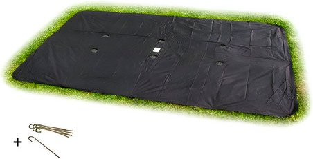 EXIT Toys Trampolinabdeckung Supreme für ebenerdige Trampoline, rechteckig, Schwarz, L: 305 cm, B: 214 cm - Bild 1