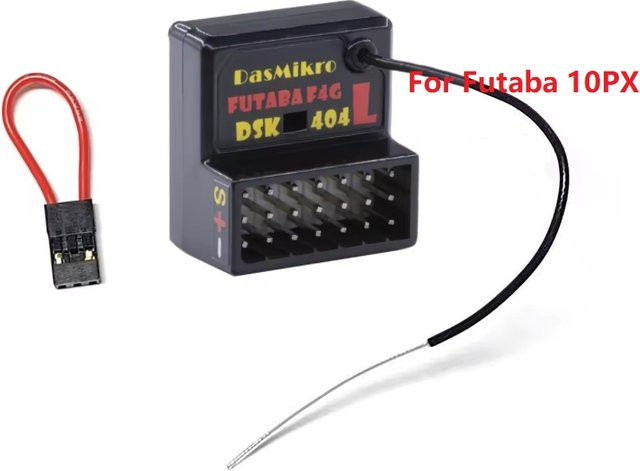 Futaba DSK-404N Super Response Antenne mit freiem 4-Kanal-Empfänger in Schwarz für Futaba 10PX - Bild 1