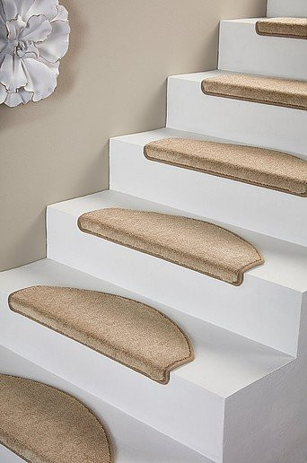 Jotex SOFT Stufenteppich 15er-Pack, beige, halbrund, selbstklebend, Polyester - Bild 1