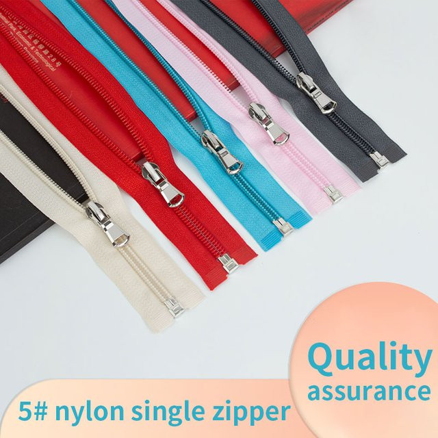 10er Set Nylon-Reißverschlüsse mit offenem Schwanz in Mehrfarben für Kleidung und Sportbekleidung - Bild 1