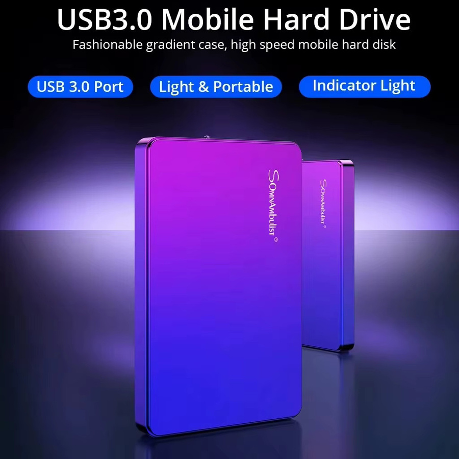 SomnAmbulist Externe Festplatte HDD 2,5 Zoll mit USB 3.0 Anschluss für PC, Laptop, TV, PS4 und Xbox - Bild 2