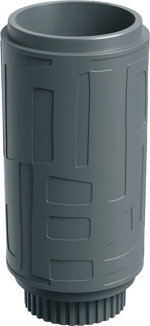 Prosperplast Blumentopf Folka im Art-Deco-Stil, Betongrau, Höhe: 62 cm, Durchmesser: 30 cm - Bild 1