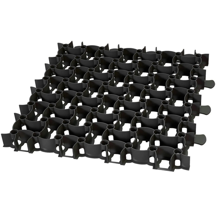 BigDean Rasengitter aus Kunststoff in Schwarz, 10 Stück, B/T/H: 50 x 50 x 4 cm - Bild 2