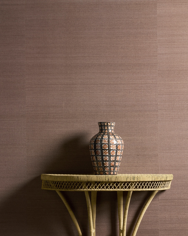 Nobilis Tapete Abaca ABA33 in Braun aus Textil und Vlies mit Naturoptik - Bild 1