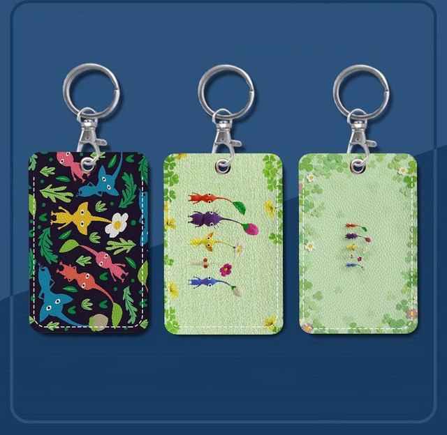 Pikmin Kartenhalter aus Kunststoff in Multicolour für Bankkarten, Business-Karten, ID-Karten und Abzeichen als Schlüsselanhänger - Bild 1