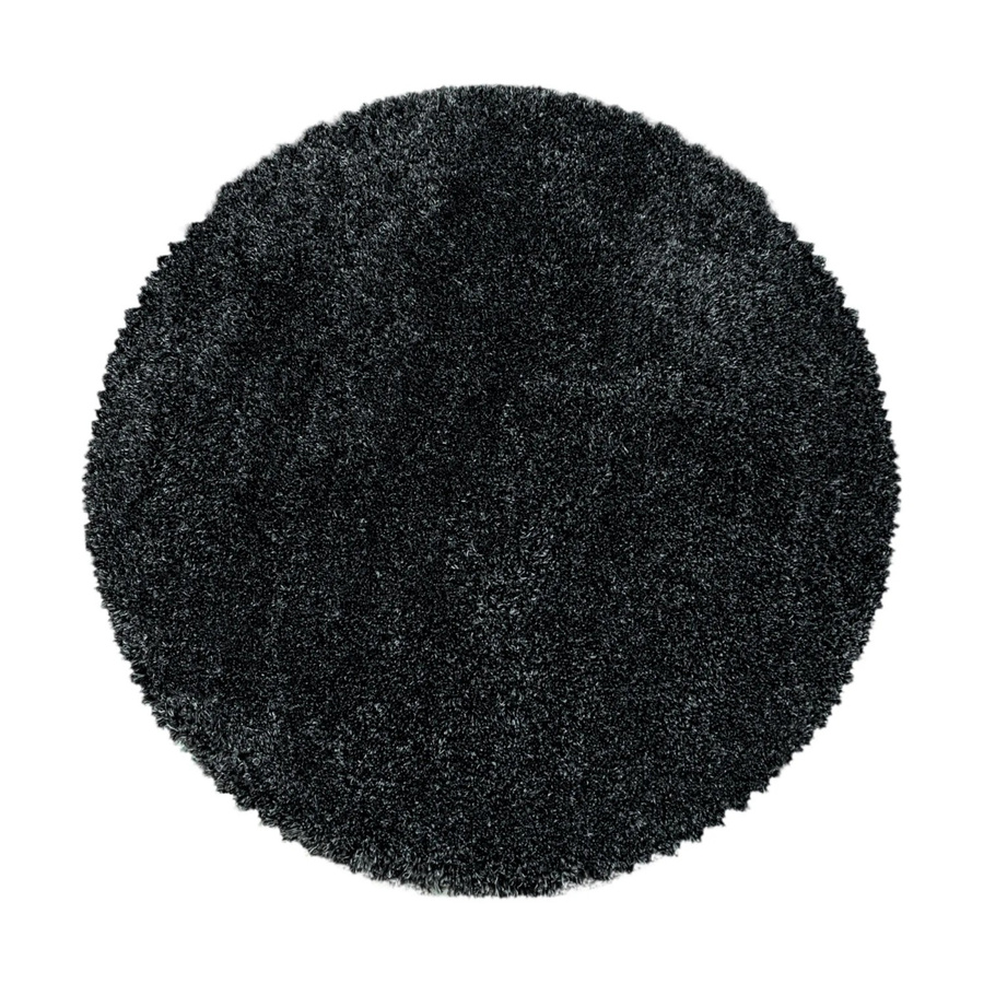 Ayyildiz Hochflorteppich Fluffy Shaggy in Anthrazit, Durchmesser: 120 cm - Bild 3