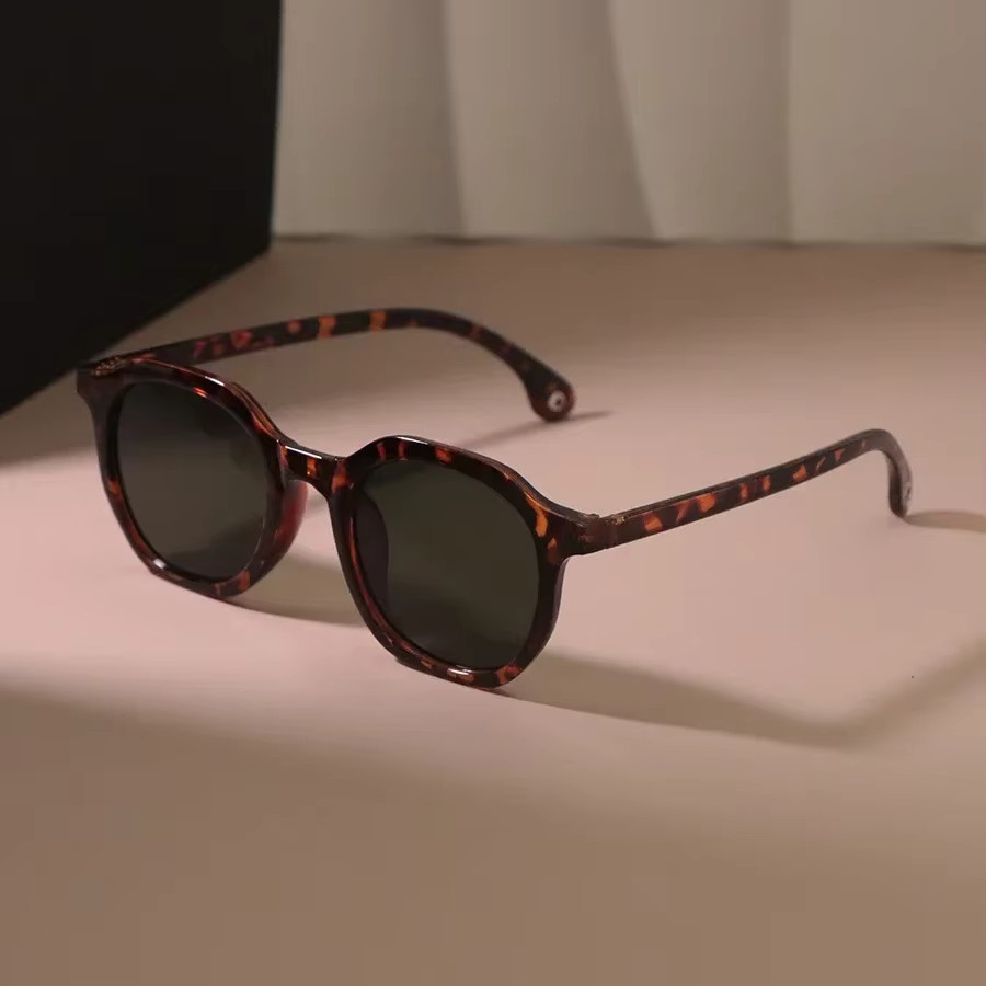 SAKFHIA Sonnenbrille, rund, Vollrand, Kunststoff, braun, Unisex - Bild 1