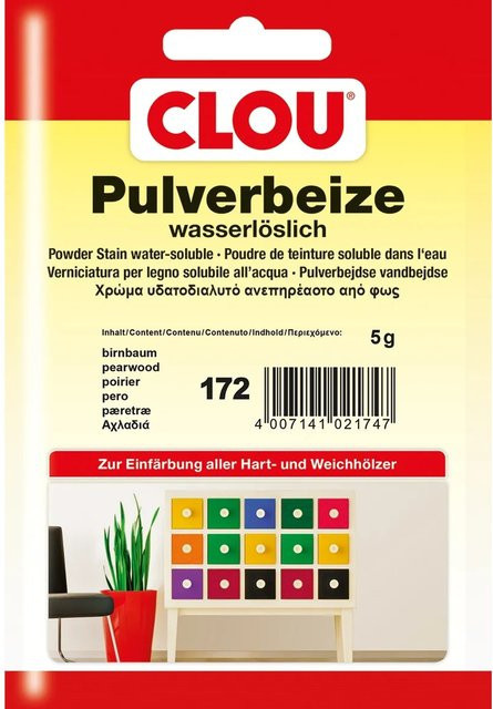 Clou Pulverbeize Birnbaum Wasserbasiert Braun 5 g - Bild 1